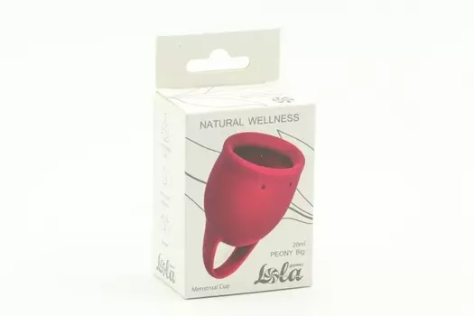Менструальная чаша Natural Wellness Peony Big цвет красный 4000-10lola силикон, 20 мл