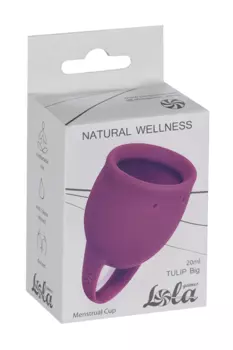 Менструальная чаша Natural Wellness Tulip Big цвет розовый 4000-08lola силикон, 20 мл