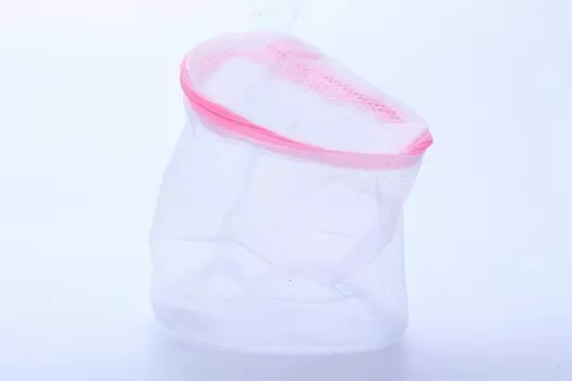 Мешок д/стирки белья без диска 15х19 см мелкая сетка цвет белый