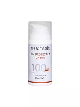MESOMATRIX / МЕЗОМАТРИКС SUN PROTECTION SPF 100, крем солнцезащитный для лица и тела, увлажняющий, водостойкий, Total Block, 6 фильтров, 100 мл