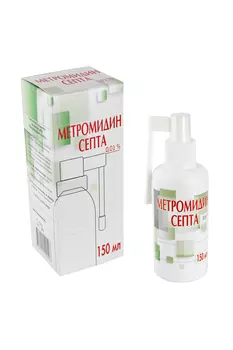 Метромидин септа спрей 150мл 0,01% , средство гигиены полости рта, Аклен