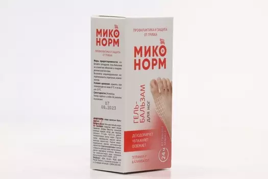 Миконорм гель-бальзам д/ног п/грибковый/защитный/дезодорир, 50 мл