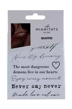 Мини-тату Miami Tattoos Quotes переводные надписи символы