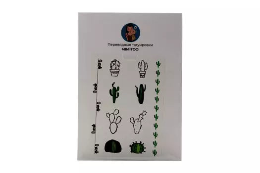 Мини-тату Mimitoo переводные Кактус