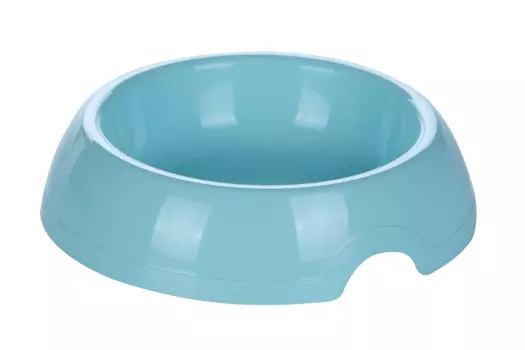 Миска Чистый котик д/домашних животных мур-мяу 200 мл голубая