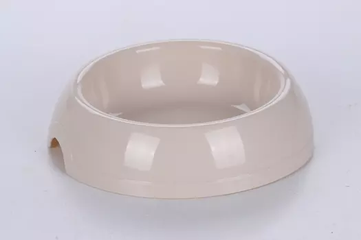 Миска Чистый котик д/домашних животных мур-мяу 200 мл светло-бежевая