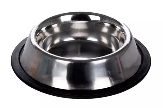 Миска из нерж.стали на резине 0,18 л