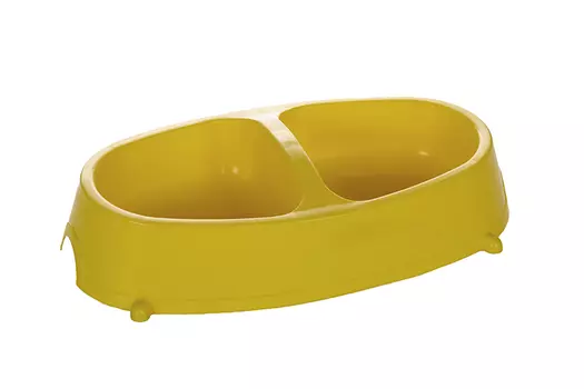 Миска ВАКА 346 д/собак двойная 2х250 мл с ножками пластиковая (15575)