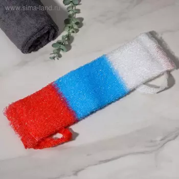 Мочалка д/тела Доляна Флаг 1245 см