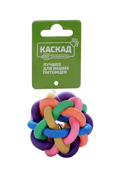 Молекула цельнолитая из резины с бубенчиком 6см