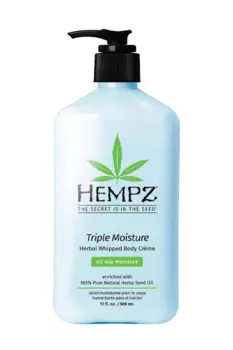 Молочко для тела Hempz Тройное Увлажнение Triple Moisture Herbal Whipped Body Creme 500 мл.