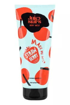 Молочко для тела Juiсy Stars КРЫШЕСНОСНАЯ ЗЕМЛЯНИКА, 200мл.