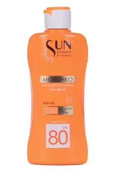 Молочко Krassa Sun block д/защиты от солнца SPF80, 180 мл