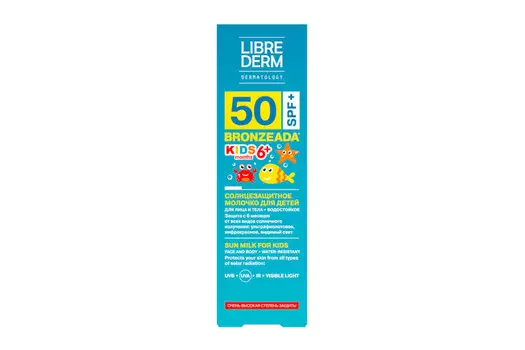 Молочко Либридерм Бронзиада Кидс солнцезащит SPF50+, 150 мл