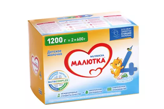 Молочко Малютка детское 4, 1,2 кг