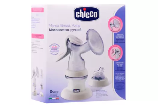 Молокоотсос Чикко ручной с бутылочкой