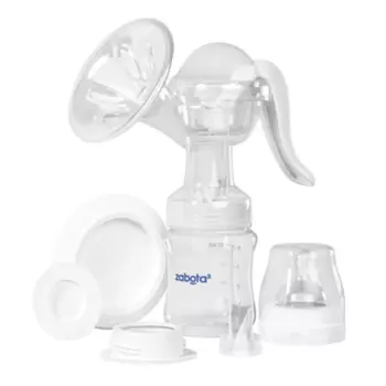 Молокоотсос Lubby ручной со съемной бутылочкой, (14177)