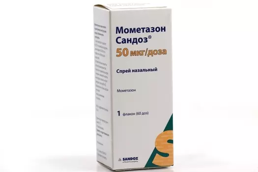 Мометазон Сандоз 50 мкг/доза, 60 доз, спрей назальный