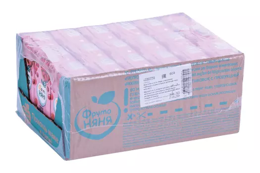 Морс Фрутоняня из ягод клюква/малина, 200 мл, 18 шт