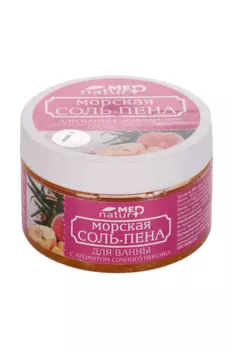 Морская соль-пена Naturned д/ванн с ароматом сочного персика, 250 мл