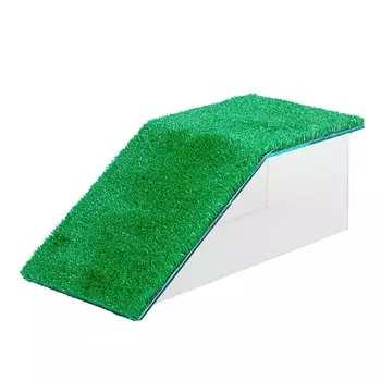 Мостик д/черепахи № 5 с травой 420х200х160 мм односторонний