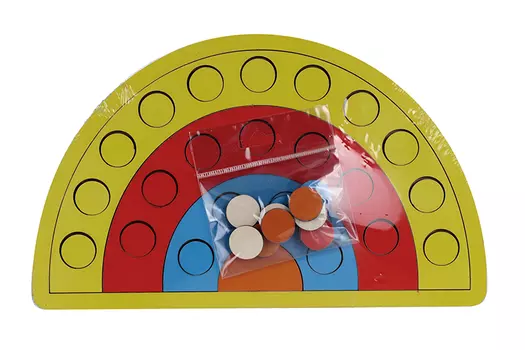 Мозаика "Дуги", 26 15 см, МИКС, односторонние кружочки d= 2 см