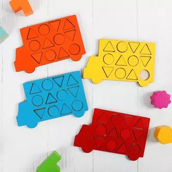 Мозаика "Грузовичок", 15 10 см, набор 4 шт.