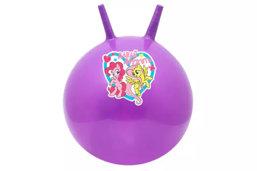 Мяч Hasbro прыгун с рожками Давай дружить , d=45 см My Little Pony вес 350 г цвета микс