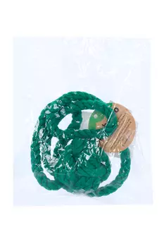 Мяч-канат с ручкой Зообалу д/собак средних пород зелёный