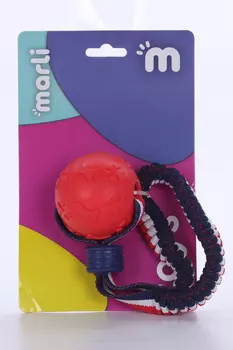 Мяч Marli 6 см из термопластичной резины на резинке