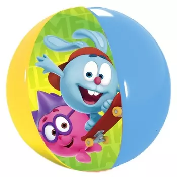 Мяч надувной детский, пляжный Смешарики 51 см