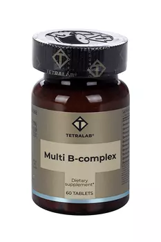 Мульти В-комплекс Витамир Тетралаб д/нервной системы/волос/ногтей, 60 шт, таблетки