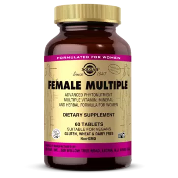 Мультивит и минер комплекс для женщин, 60 шт, таблетки Солгар