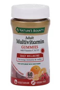 Мультивитамины для взрослых Natures Bounty, 60 шт, пастилки жевательные