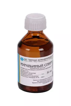 Муравьиный 1.4%, 50 мл, раствор для наружного применения спиртовой