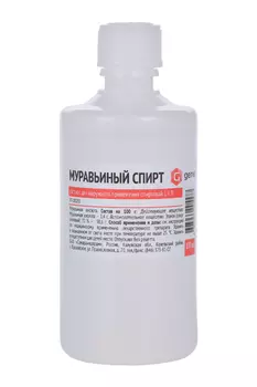 Муравьиный спирт 1.4%, 100 мл, раствор для наружного применения спиртовой