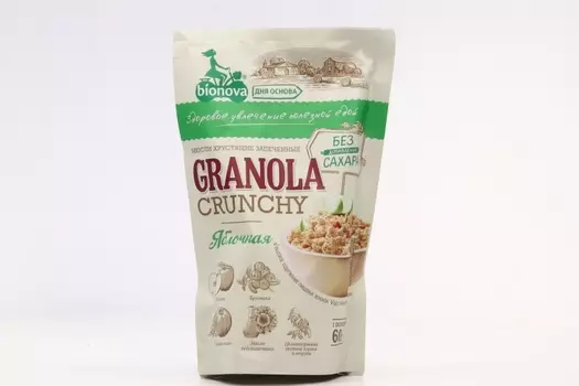 Мюсли Bionova порц Яблочные, 60 г