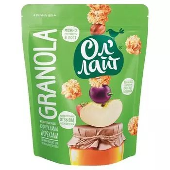 Мюсли Ол Лайт хруст/медовые с Фруктами и орехами, 280 г