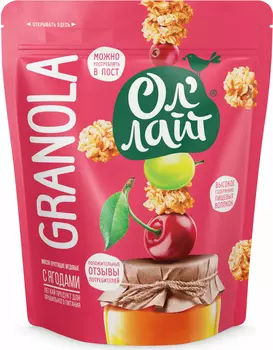 Мюсли Ол Лайт хруст/медовые с Ягодами, 280 г