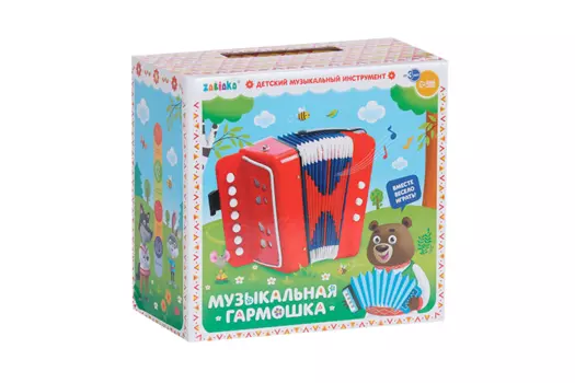 Музыкальная игрушка «Гармонь», цвет синий