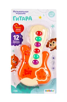 Музыкальная игрушка «Гитара», свет, звук, МИКС