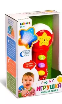 Музыкальная игрушка «Микрофон», световые и звуковые эффекты