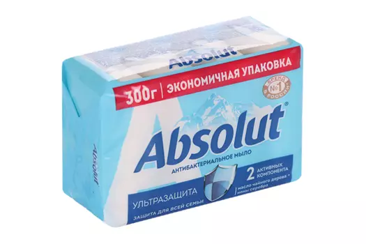 Мыло Absolut ABS ультразащита, 75 г, 4 шт
