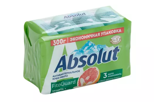 Мыло Absolut FitoGuard Грейпфрут и бергамот, 75 г, 4 шт