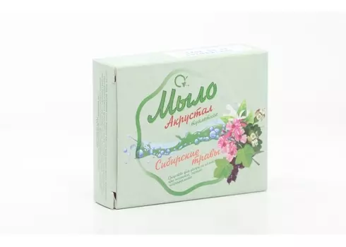 Мыло Акрустал Сибирские травы д/тела, 100 г