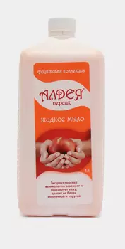 Мыло Алдея Персик гигиенич жидкое, 1 л, б/дозатора