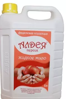 Мыло Алдея Персик гигиенич жидкое, 5 л, б/дозатора
