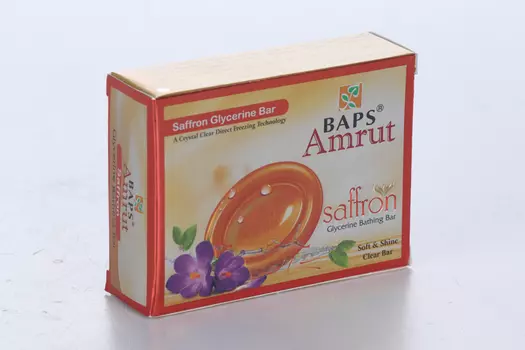Мыло Baps Amrut Шафран банное глицериновое, 75 г