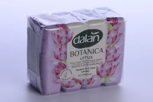 Мыло Dalan Botanica Противовоспалительное с натуральным ароматом Лотоса, 150 г, 4 шт