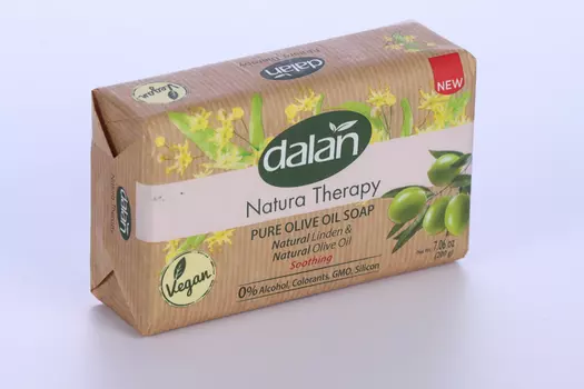 Мыло Dalan Natura Therapy Антистресс устраняет раздражение кожи аромат Липы, 200 г
